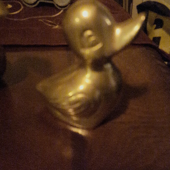 Vintage Brass Duck Figurine - Picture 1 of 6